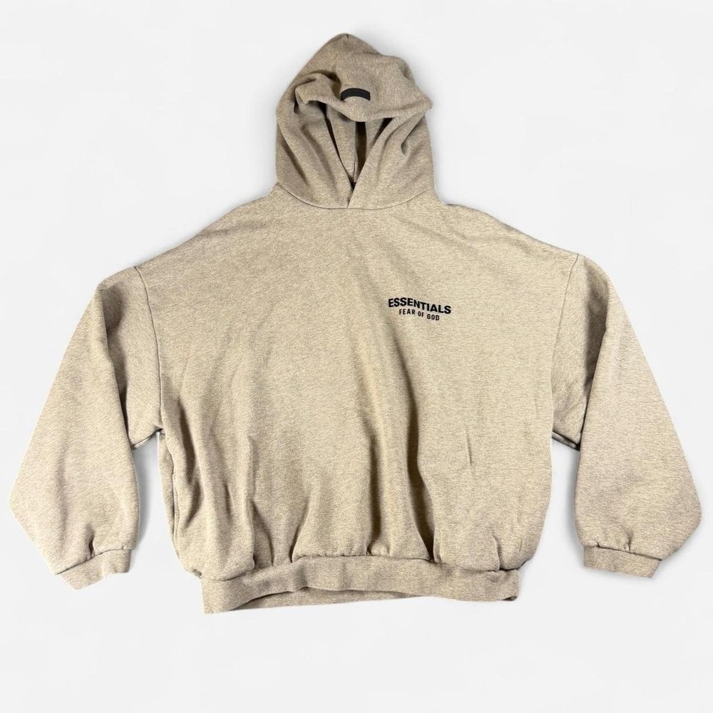 Fear of God‎ Essentials Authentic Dark Oatmeal Fleece Hoodie Size M